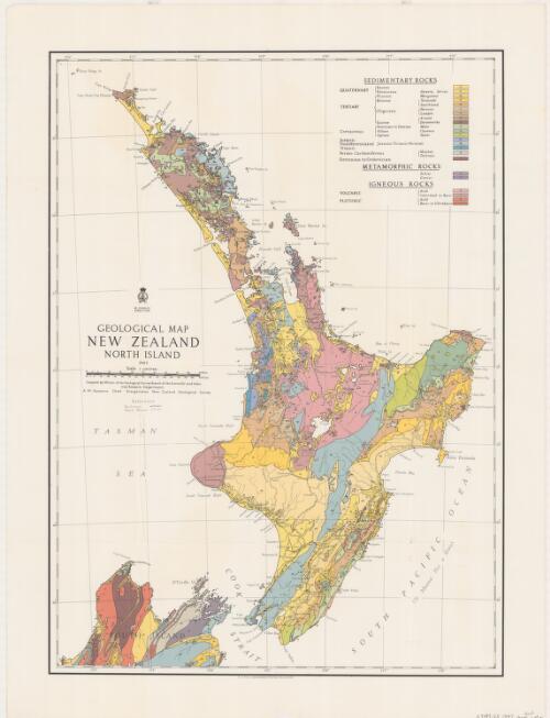 Geological map, New Zealand / New Zealand Geological Survey