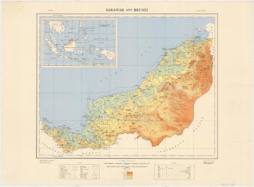 Sarawak and Brunei / compiled and drawn by Land and Survey Dept., Sarawak, 1953