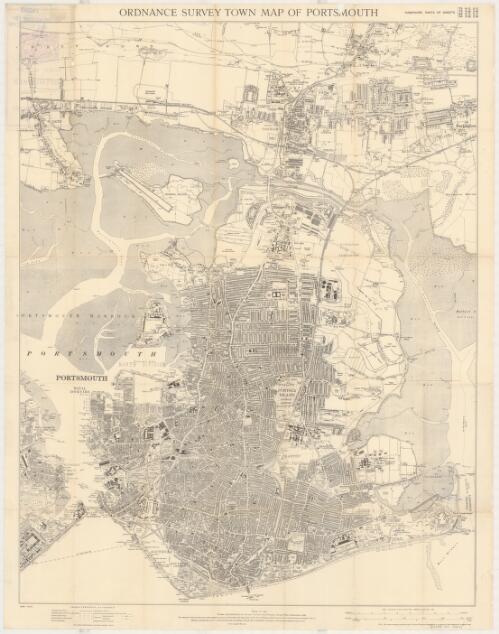 Ordnance Survey town map of Portsmouth / Ordnance Survey