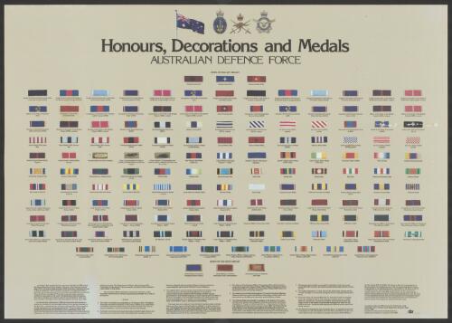 Honours, decorations and medals Australian Defence Force