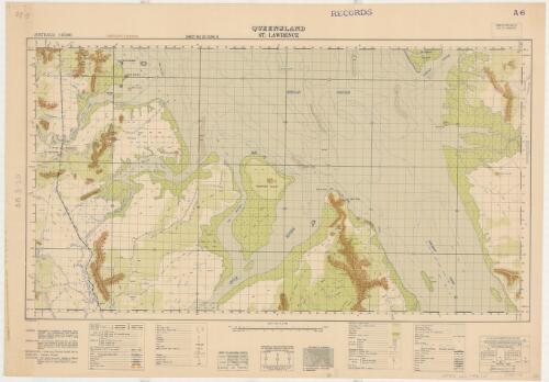 St. Lawrence, Queensland / compilation: From surveys, office records, air photographs and admiralty charts by the Survey Office, Department of Public Lands, Queensland, under the direction of Aust Army Survey Service ; reproduction: 6 Aust Army Topo Svy Coy AIF, Mar '44