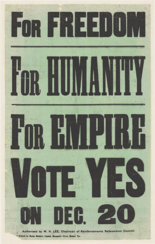 For freedom for humanity for Empire : vote yes on Dec. 20