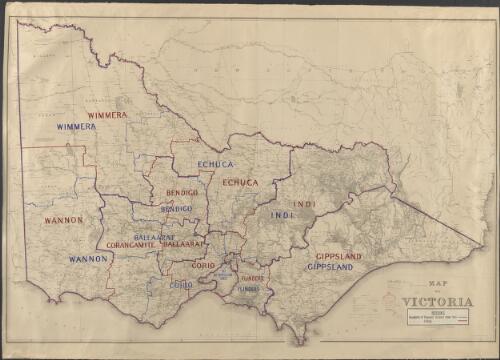 Map of Victoria : [proposed and existing electoral divisions]