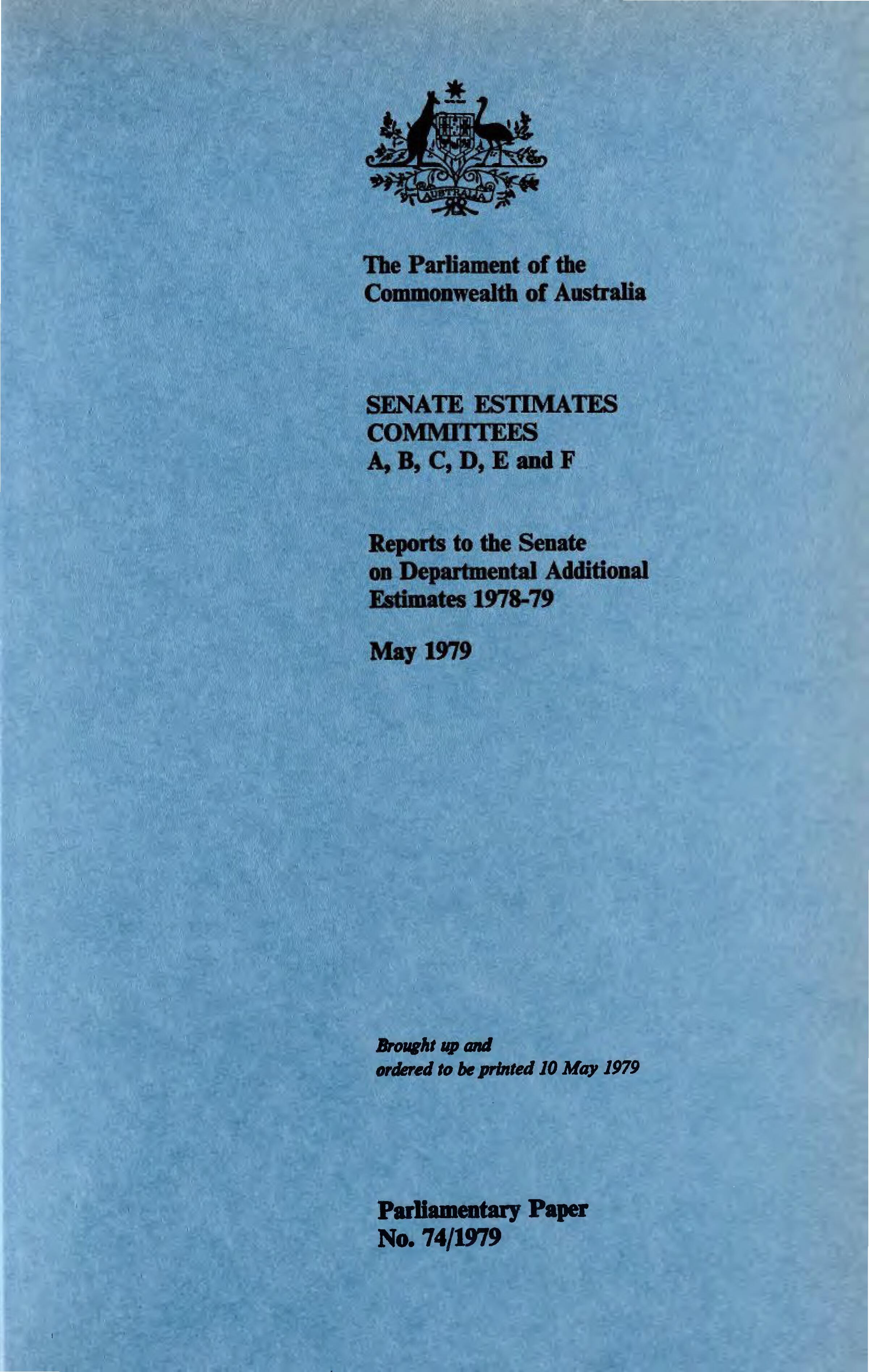 1978/1979, PP No. 74 Of 1979