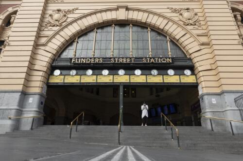 Flinders Street Station abandoned during the COVID-19 pandemic, Melbourne, Victoria, 24 March 2020 / Leigh Henningham