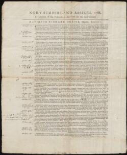 Northumberland Assizes, 1788 : a calendar of the prisoners in the gaol ...