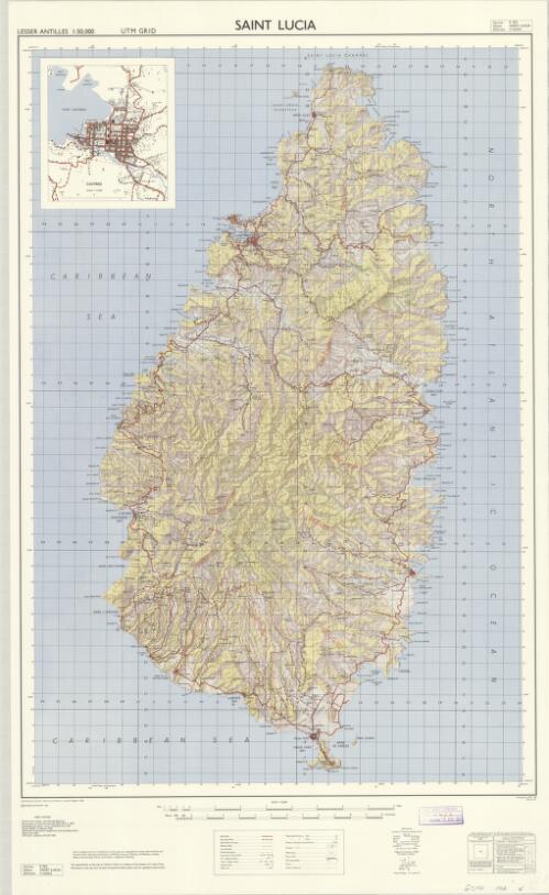 Lesser Antilles 1:50,000 [cartographic material] : Saint Lucia