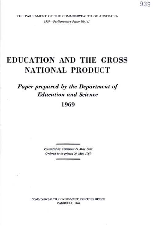 Education and the gross national product
