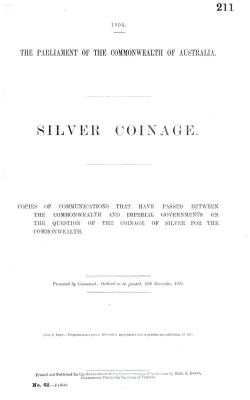 Silver coinage