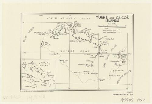 Turks and Caicos Islands / drawn by Directorate of Colonial Surveys 1957
