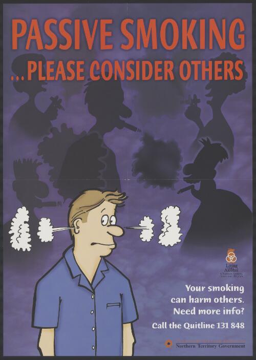 Passive smoking ... please consider others / Territory Health Services Northern Territory Government