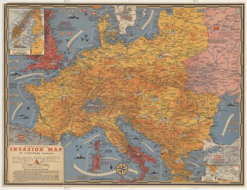 Dated events invasion map of fortress Europe / Stanley Turner