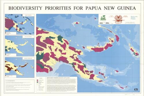 Biodiversity priorities for Papua New Guinea [cartographic material] / produced by Conservation International ; [Terry Hiltz and Andy Mitchell produced the final cartography ; Bruce Beehler ... [et al.] drafted and edited the accompanying text]