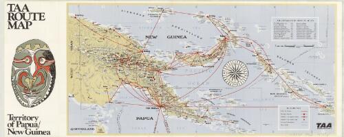 TAA route map, Territory of Papua and New Guinea [cartographic material]