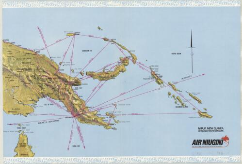 Papua New Guinea [cartographic material] : Air Niugini route network / Air Niugini