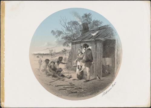 Stockman's hut, 1855 / S. T. Gill