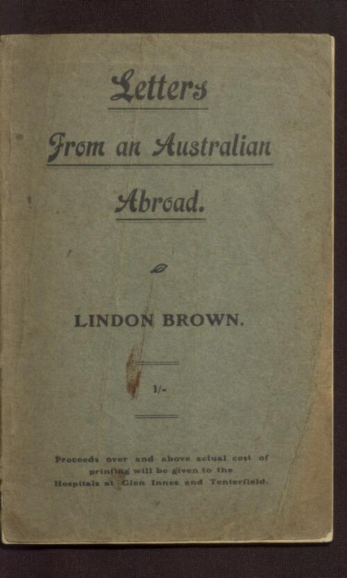 Letters from an Australian abroad / Lindon Brown
