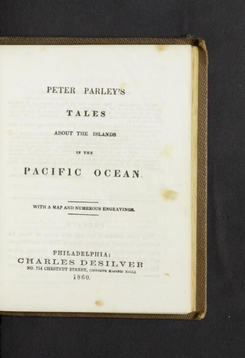 Peter Parley's tales about the islands in the Pacific Ocean