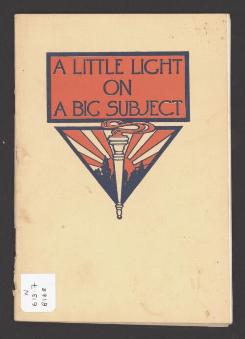A little light on a big subject / by R.L Baker