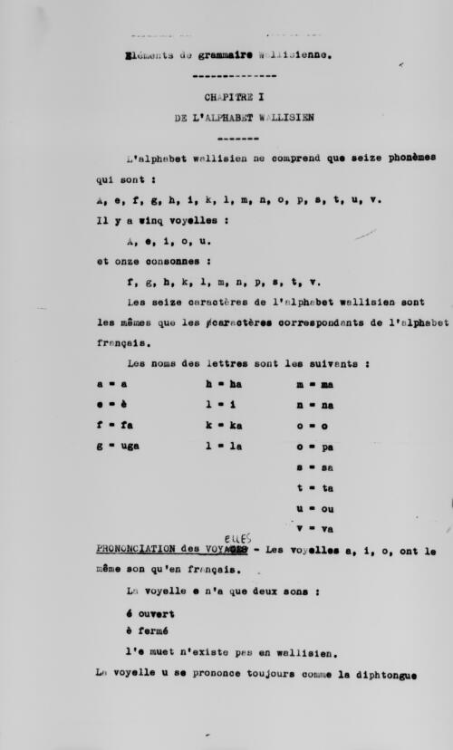 Elements de grammaire Wallisienne [microform]
