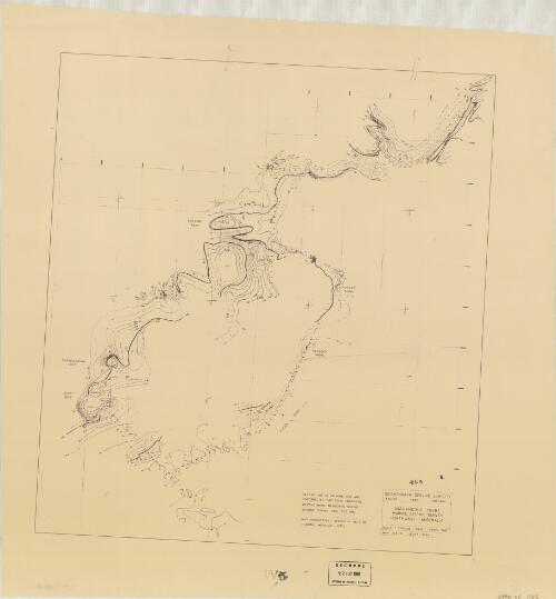 Bathymetric chart, marine seismic survey. Northwest Australia / Seismograph Service