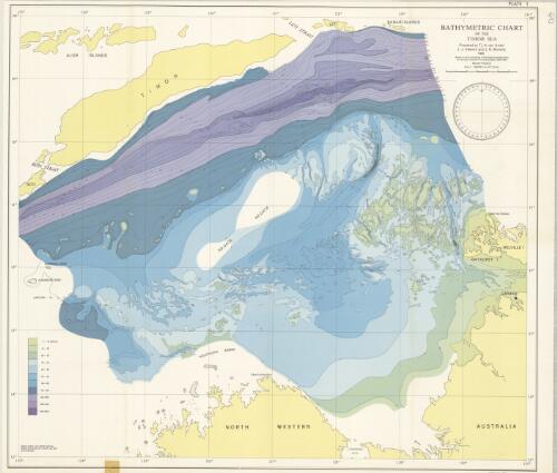 Bathymetric chart of the Timor Sea / prepared by Tj. H. van Andel, J.J. Veevers and J.R. Moriarty