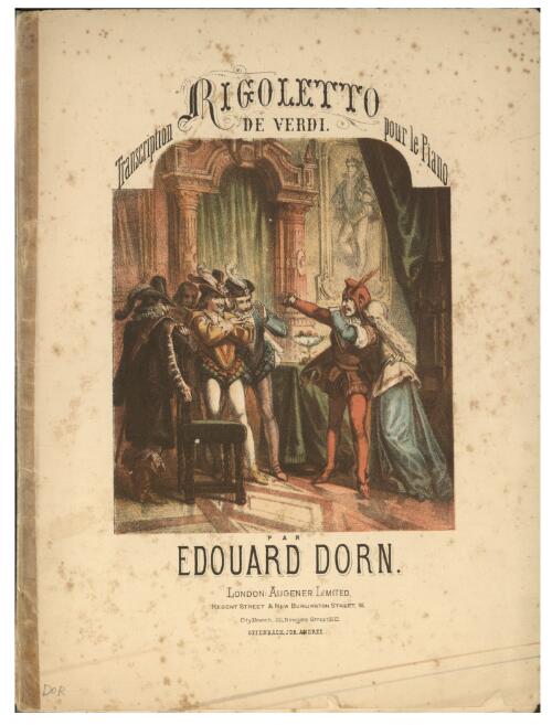 Rigoletto [music] / de Verdi ; transcription pour le piano par Edouard Dorn