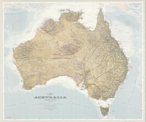 Australia [cartographic material] : 1:5,000,000 relief map / Division of National Mapping, Dept. of National Development
