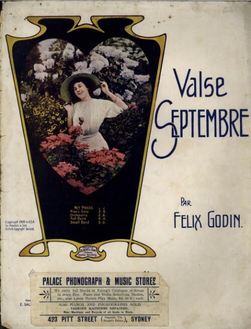Valse Septembre [music] / by Felix Godin