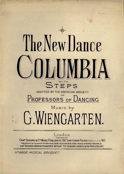 The new dance "Columbia" [music] / invented by E.C. Spink ; music by C. Weingarten