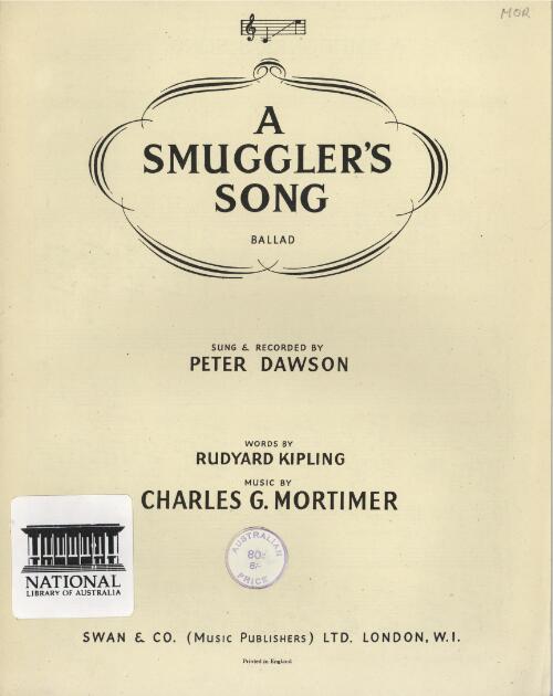 A smuggler's song [music] / words by Rudyard Kipling ; music by Charles G. Mortimer