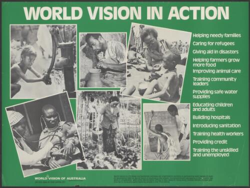 Collection of posters from World Vision of Australia [picture]