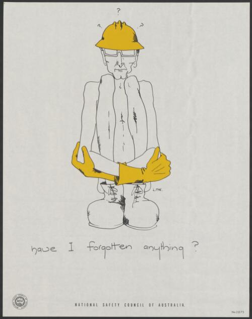 [Collection of protective clothing safety posters] [picture] / National Safety Council of Australia
