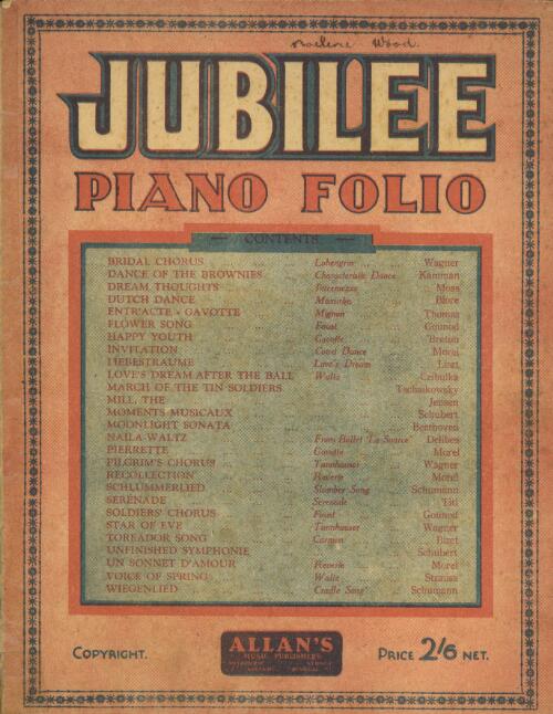 Jubilee piano folio [music]