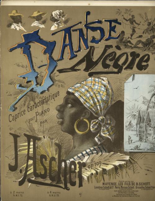 Danse negre [music] : caprice characteristique pour piano / par J. Ascher
