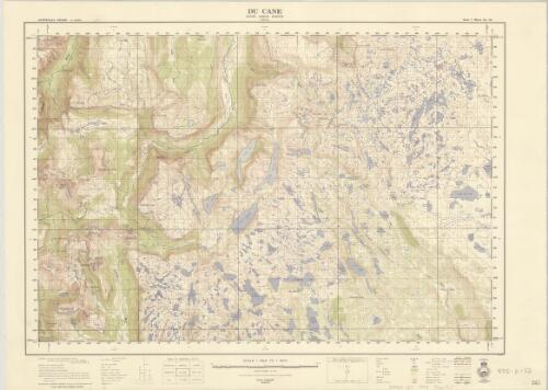 Du Cane, State Aerial Survey, Tasmania / production: Mapping Branch, Lands and Survey Dept., Hobart, 1956