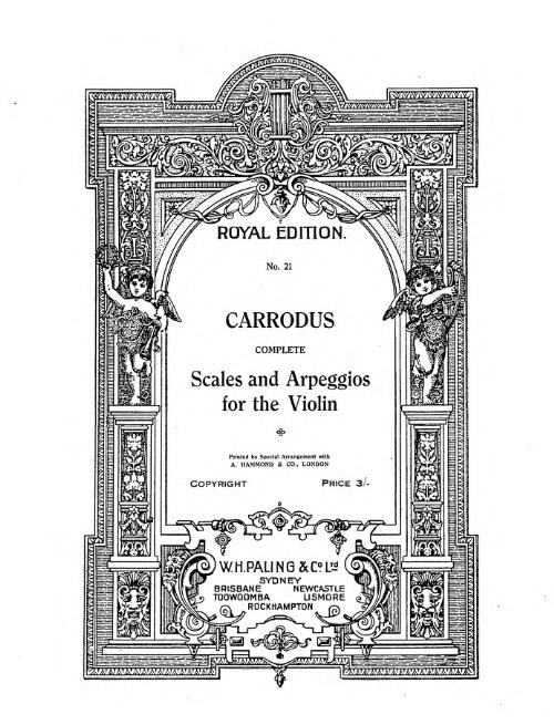 Complete scales and arpeggios for the violin [music] / Carrodus