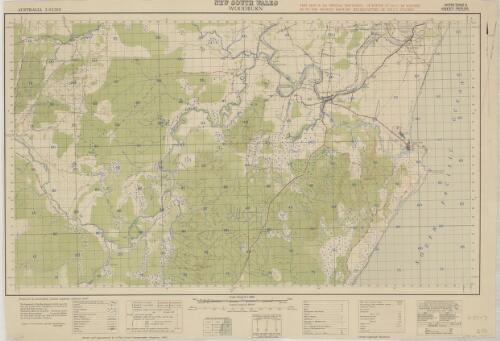 Woodburn, New South Wales / drawn and reproduced by L.H.Q. (Aust.) Cartographic Company. 1942 ; prepared by Australian Section Imperial General Staff ; surveyed in 1942 by the 2nd. Field Survey Coy. with aid of Air Photos by the Royal Australian Air Force
