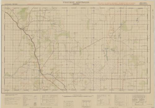 Arrino, Western Australia / surveyed and drawn in 1943, by 4 Aust. Field Survey Coy., R.A.E. by Plane Table and chained traverses ; prepared by Australian Section Imperial General Staff ; reproduced by L.H.Q. (Aust.) Cartographic Company, 1943