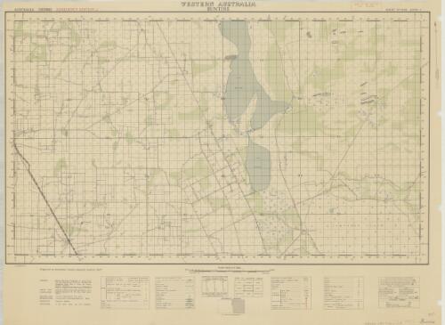 Buntine, Western Australia / survey and compilation: surveyed in 1943 by the Dept. of Lands and Surveys, W.A., under the direction of the 4th. Aust. Army Survey Service ; drawing: 4th Aust. Field Survey Coy. R.A.E. ; prepared by Australian Section Imperial General Staff ; reproduction: by L.H.Q. (Aust.) Cartographic Coy., 1943