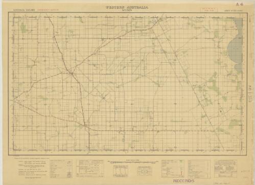 Wubin, Western Australia / surveyed in 1943 by Department of Lands and Surveys, W.A. under the direction of the Aust. Army Survey Service ; drawing: 4th  Aust. Field Survey Coy. R.A.E. ; reproduction: L.H.Q. Cartographic Coy., Aust. Survey Corps 1943