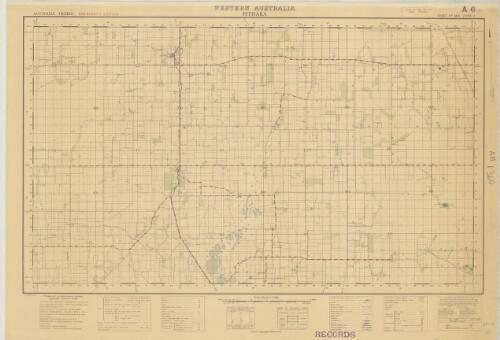 Pithara, Western Australia / surveyed in 1943 by Dept. of Lands and Surveys, W.A. under the direction of the Aust. Army Survey Service ; drawing: 4th  Aust. Field Survey Coy. R.A.E. ; reproduction: L.H.Q. Cartographic Coy., Aust. Survey Corps 1943