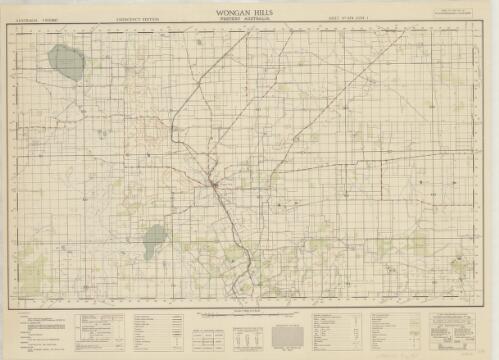 Wongan Hills, Western Australia / reproduction L.H.Q. Cartographic Company, Aust. Survey Corps, June 44 ; drawing 4 Field Survey Coy., Aust. Survey Corps