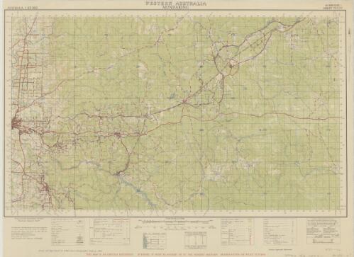 Mundaring, Western Australia / drawn and reproduced by L.H.Q. (Aust.) Cartographic Company, 1943 ; prepared by Australian Section, Imperial General Staff