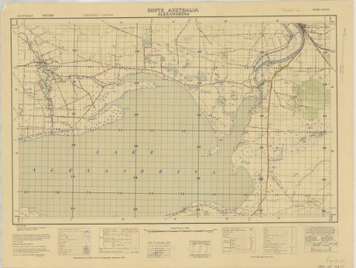 Alexandrina, South Australia : no. 831, zone 6 / Surveyed and compiled by the Staff of the Surveyor General, Department of Lands, South Australia, under the direction of the Aust. Army Survey Service