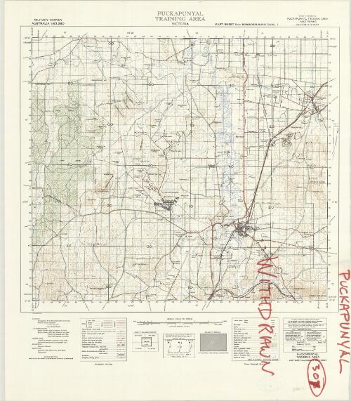 Puckapunyal training area / produced by Royal Australian Survey Corps 1956 ; compilation: compiled by the Royal Australian Survey Corps, from ground surveys and air photographs 1954