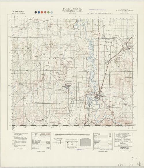 Puckapunyal training area, Victoria / produced by Royal Australian Survey Corps 1956 ; compilation: compiled by the Royal Australian Survey Corps, from ground surveys and air photographs 1954