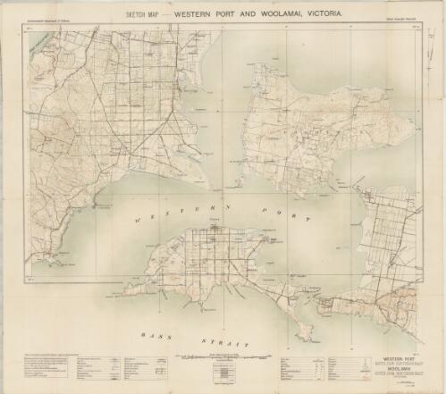 Sketch map - Western Port and Woolamai, Victoria / prepared by Commonwealth Section, Imperial General Staff