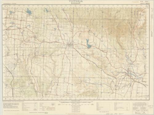 Ballan, Victoria [cartographic material] / prepared by Australian Section, Imperial General Staff