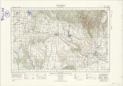 Ballan, Victoria [cartographic material] / prepared by Australian Section Imperial General Staff